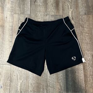 Vintage Nike Athletic Shorts Men’s‎ Medium Piped Trim Navy White Trim Drawstring